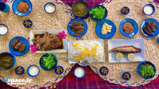 غذای محلی در اقامتگاه بوم گردی کلبه سوتراش - تنکابن - مازندران